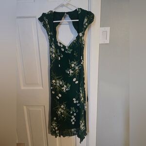 Reformation Midi Dress With Open Back